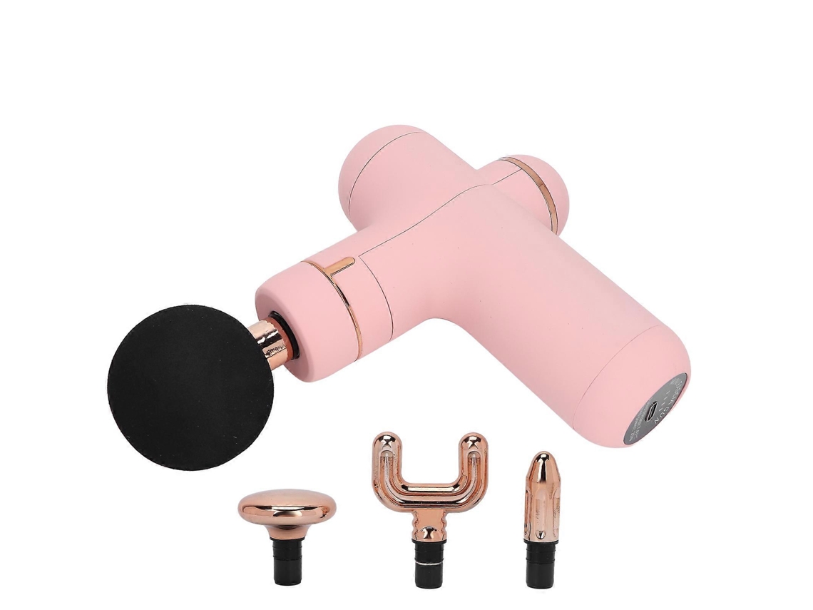 Pistola De Massagem Elétrica Recarregável Para Alívio De Dores Musculares Profundas Com Vibração Nostalgia88 (rosa)