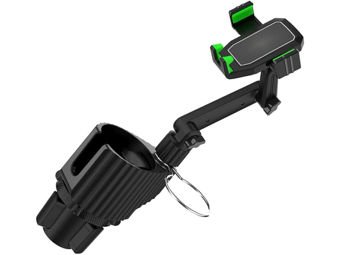 Suporte multifuncional para celular com porta-copos e organizador para carro.