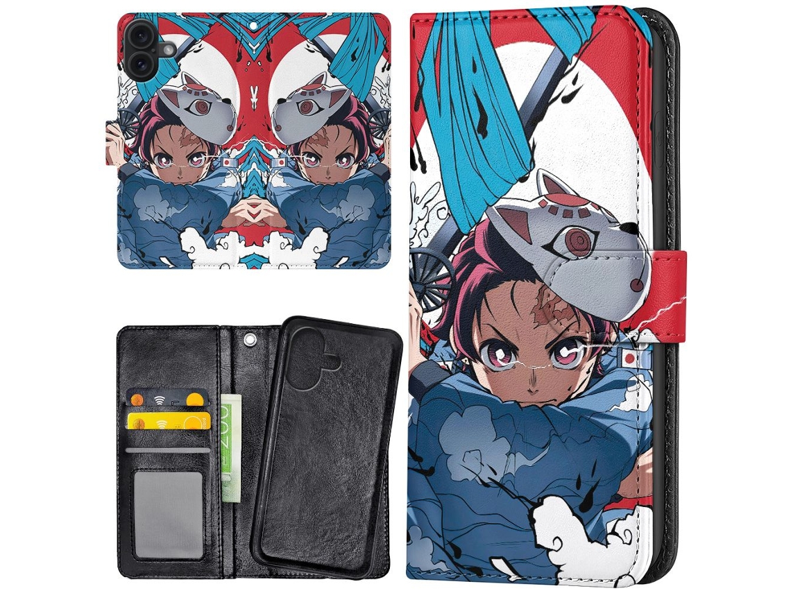 Capa Carteira/adesivo Para Iphone 17 Com Tema De Anime