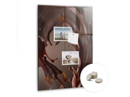 Lousa Magnética Leite Com Chocolate Para O Escritório Espelharte (40x60 Cm)