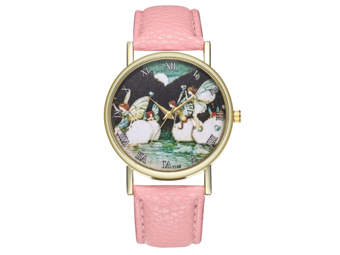 Relógio de pulso Zhoulianfa Moderno Rosa Quartz para Mulheres e Estudantes