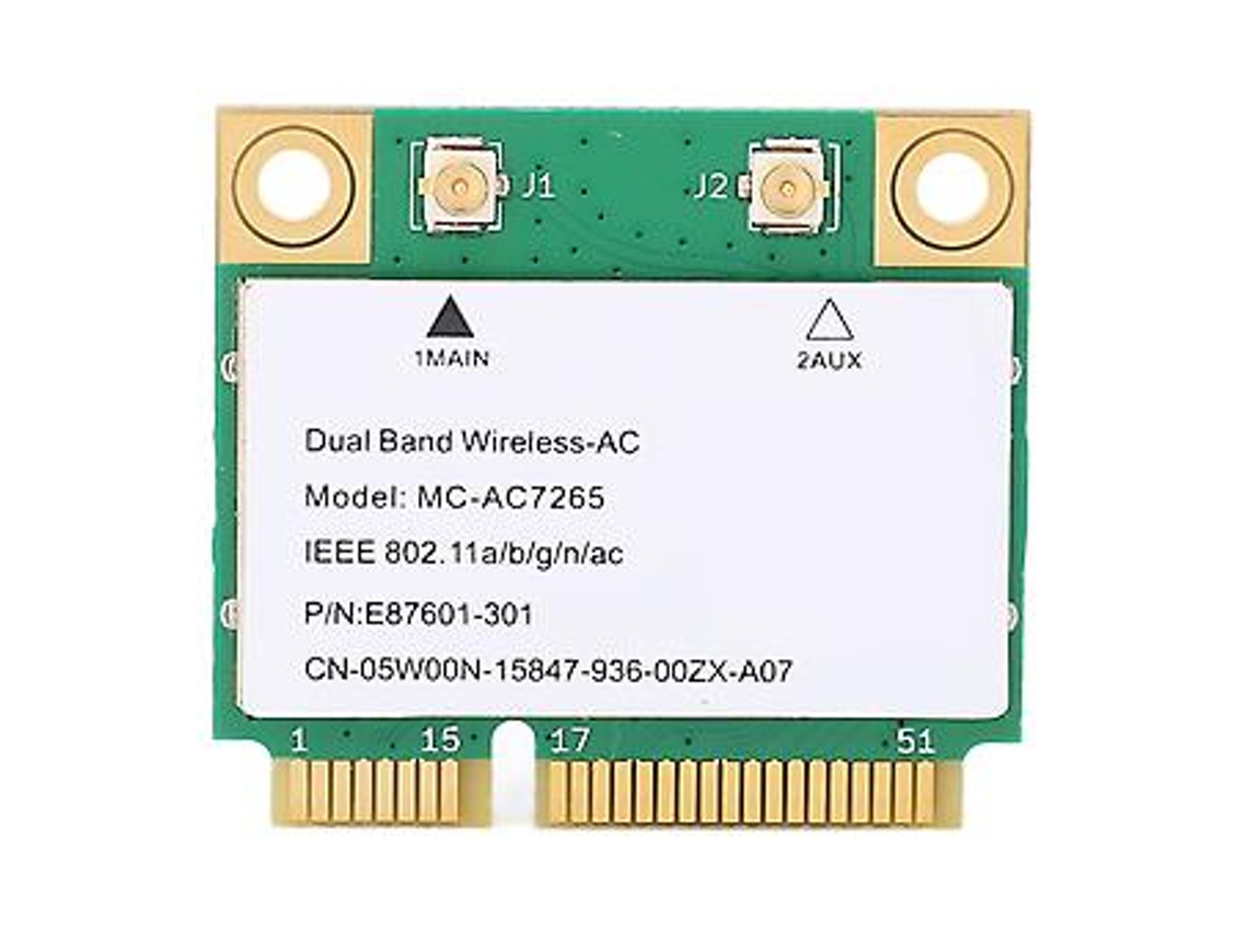 Placa Wi Fi, Módulo Wi Fi 867 Mbps Módulo Wi Fi Duplo Placa Wi Fi Para Laptop Durabilidade Aprimorada Slowmoose