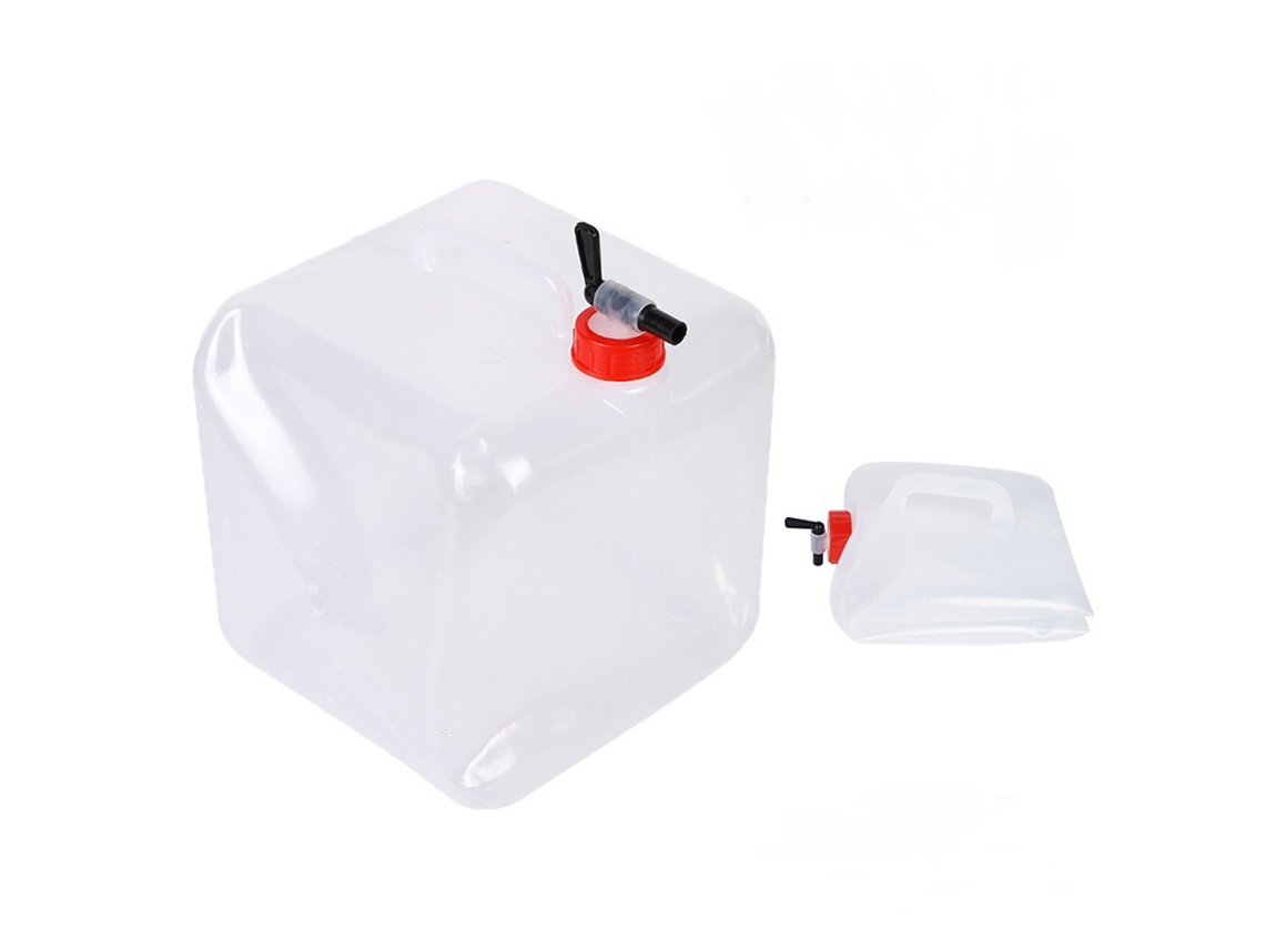 Recipiente de Água Plegável 15l com Torneira para Camping