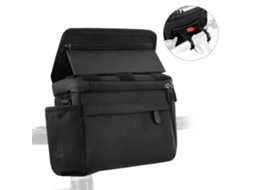 Bolsa para guidão de bicicleta impermeável com suporte para telefone sensível ao toque S/MARCA