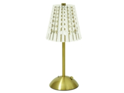 Candeeiro de cabeceira retro em LED com 3 definições de temperatura de cor (13 x 13 x 30,5 cm)