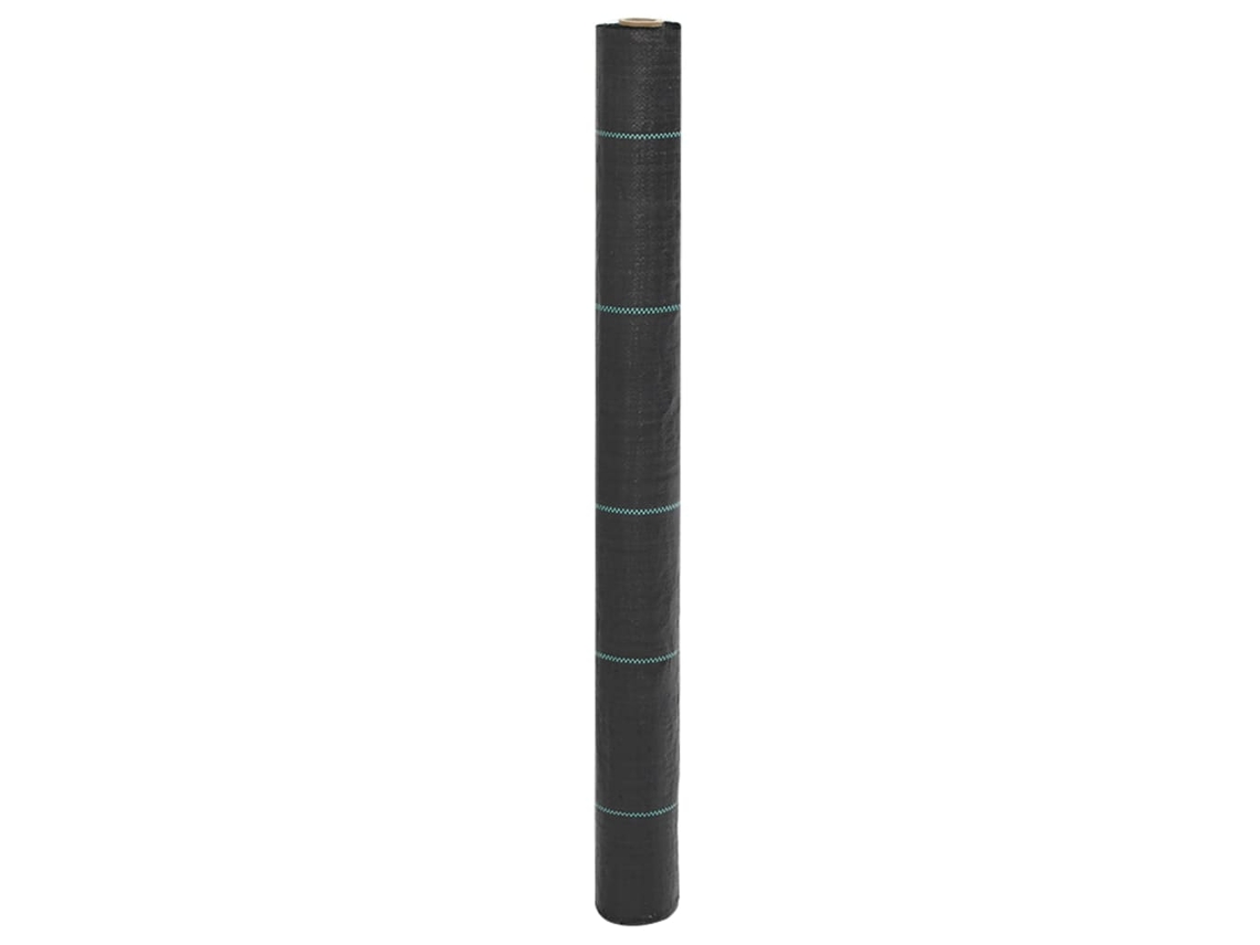 Vidaxl Tela Para Ervas Daninhas 1x50 M Pp Preto