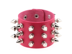 Pulseira De Couro Pu Unissex Proteção De Pulso Decoração