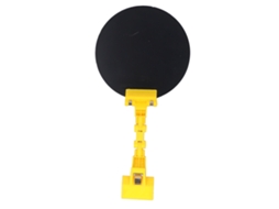 Painel De Solda Com Clips Automáticos Troca De Luz Preto Amarelo Diâmetro 16cm