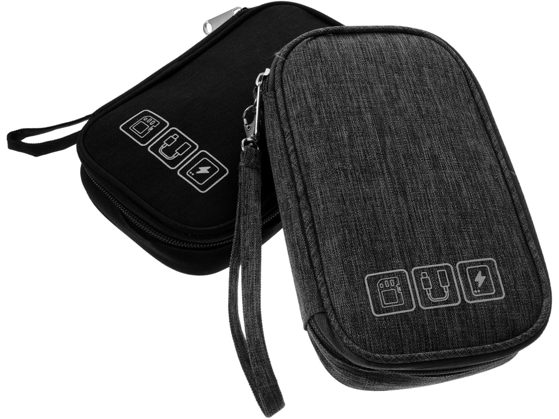 Conjunto De 2 Organizadores De Cabos Digitais, Bolsa Para Armazenamento De Cabos De Dados, Estojo De Gokoco