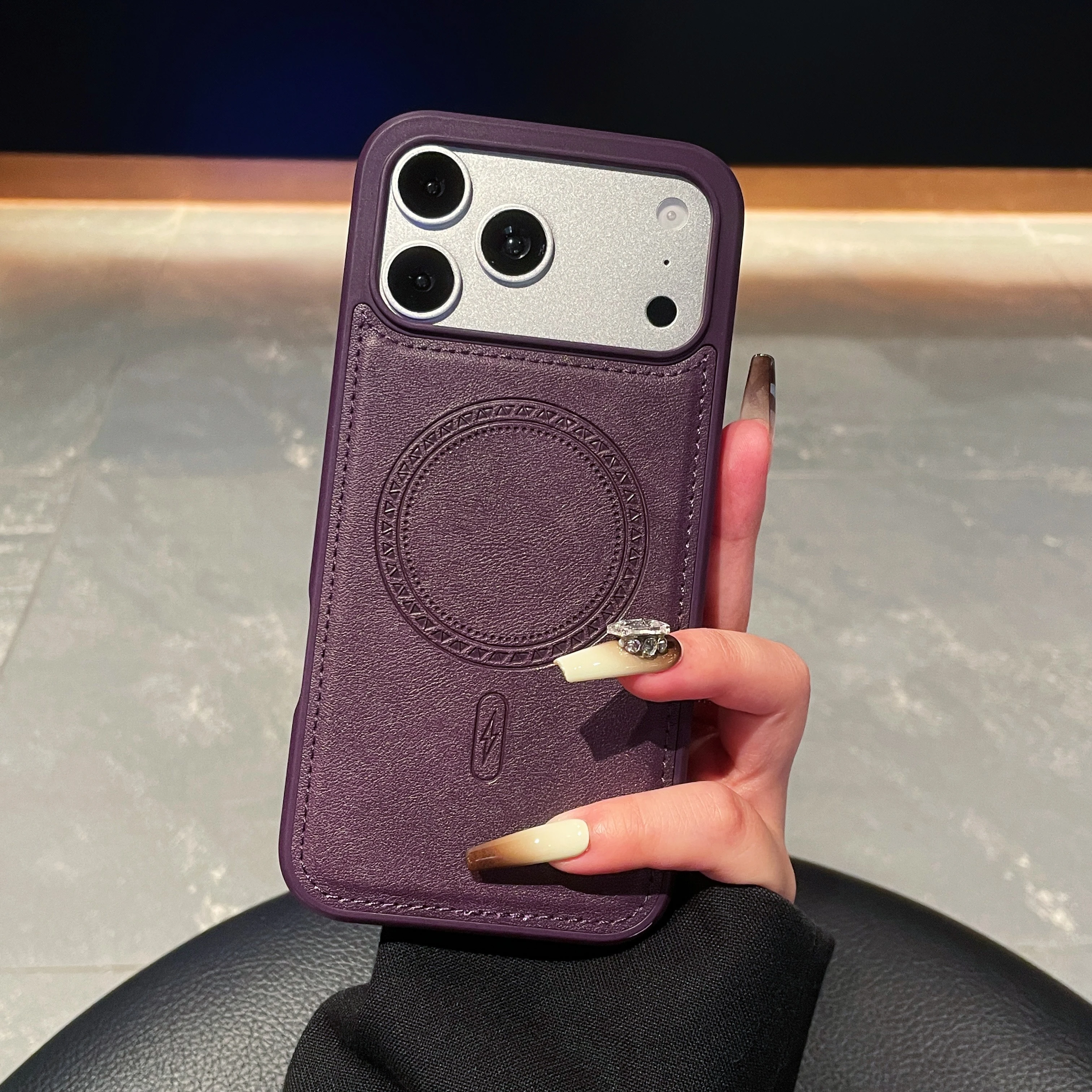 Capa Retrô Em Couro Pu Para Iphone 15 Pro Max (modelo 11xr), Macia E Resistente A Impactos, Estilo Executivo.