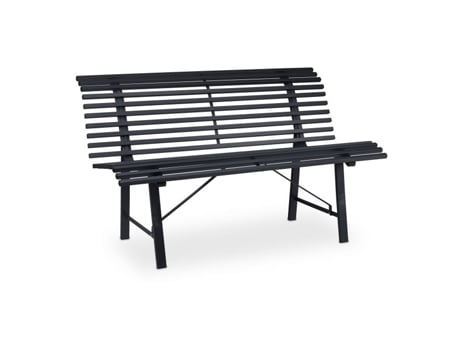 Banco de jardim em aço antracite B2X