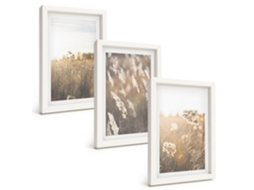 Composição De Quadros Paisagem Grama Flores Quente Espelharte (3 Peças 20x30 Cm)