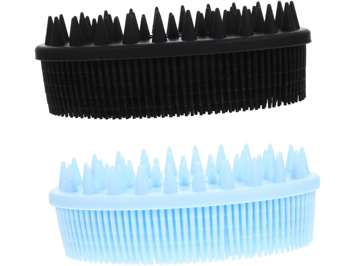 Lurelia Kit De 2 Escovas De Banho Para Bebé De Cuidado Corporal, Antiderrapante E Massagem Suave