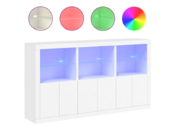 Aparador com luzes LED 181,5x37x100 cm Branco MAISON EXCLUSIVE