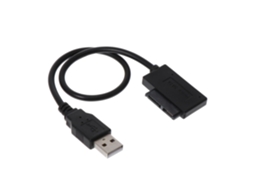 Cabo De Plástico Preto Para Interface De Disco Rígido Para Usb 2.0