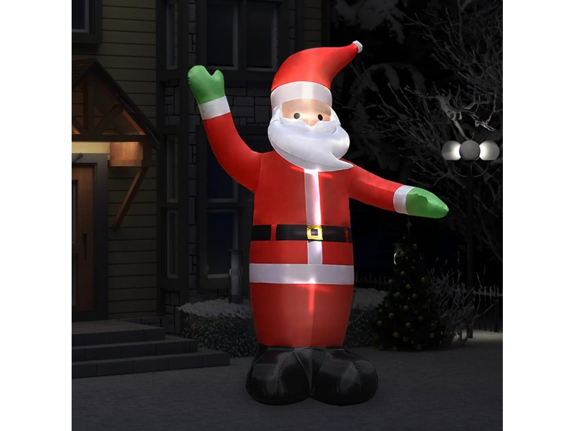 Vidaxl Pai Natal Insuflável Com Luzes Led Ip44 3 M