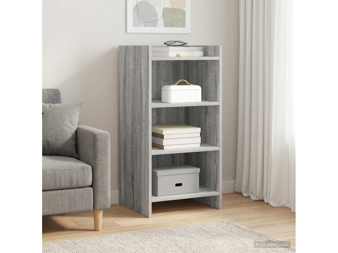 Vidaxl Buffet Sonoma Cinzento 40 X 36 X 80 Cm Derivados De Madeira