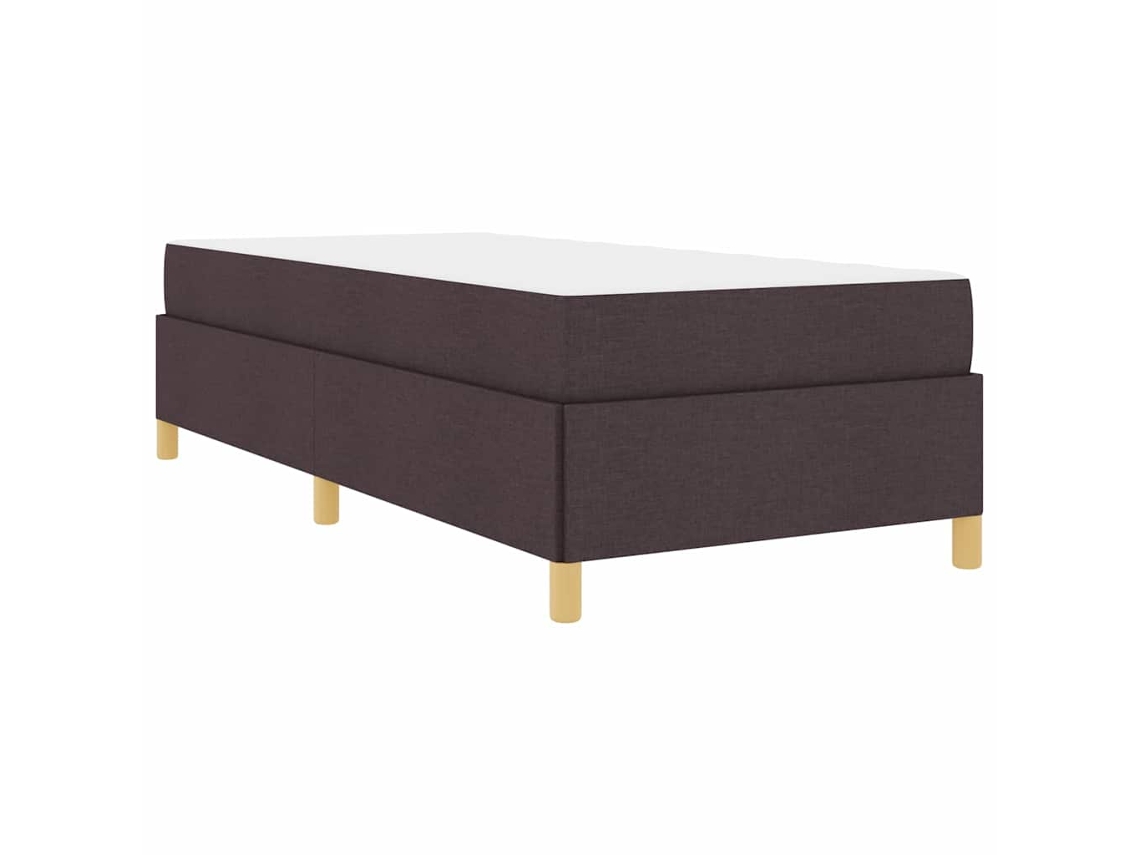 Conjunto 1 Estrutura Da Cama Vidaxl Castanho Tecido (100 X 200 Cm)