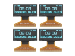 Módulo de Tela LCD 128x64 0,96 polegadas 4 peças camada de plástico fina 30pin azul | S/MARCA