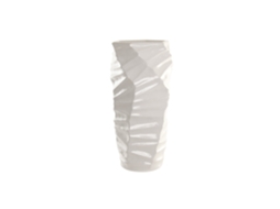Vaso de Fibra de Vidro Branco, 35x35x71,5cm ALEXANDRA HOUSE LIVING