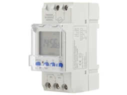 Interruptor Timer Analógico Digital Programável Tela Grande 85-265v 16a Din Rail