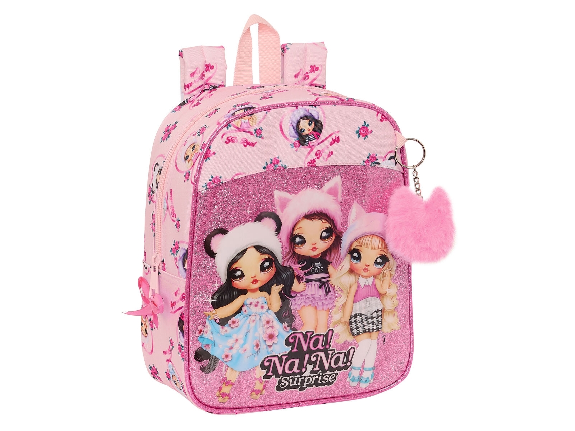 Mochila Infantil NA!NA!NA! SURPRISE Fabulous Cor de Rosa Poliéster 300D