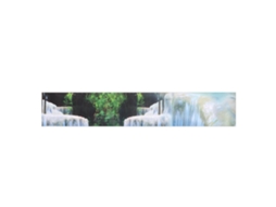 Conjunto de 13 adesivos para escada com paisagem de cachoeira, da Baok, para reforma e decoração de casa.
