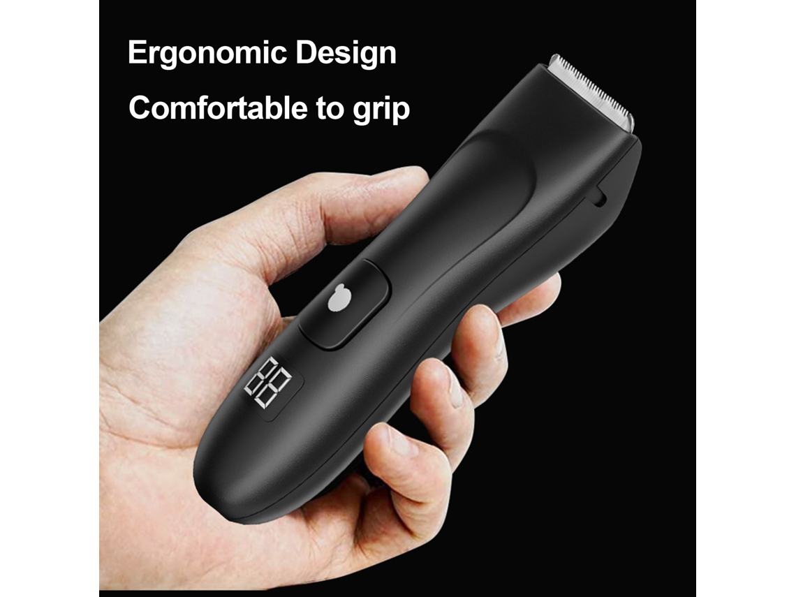 Aparador De Cabelo Elétrico Sem Fio Recarregável Para Homens Máquina De Cortar Cabelo Corporal Inteiro Lavável Com Pentes De Posicionamento