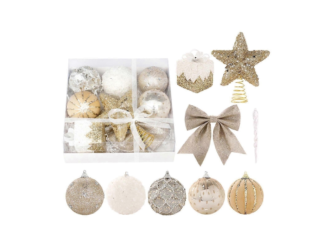 Conjunto De Bolas Decorativas De Natal Em Espuma Multicoloridas