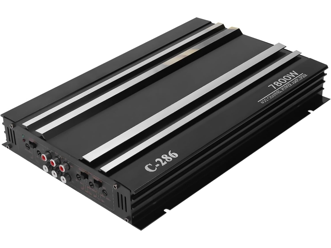 Amplificador de áudio automotivo estéreo Classe AB de alta potência com entradas