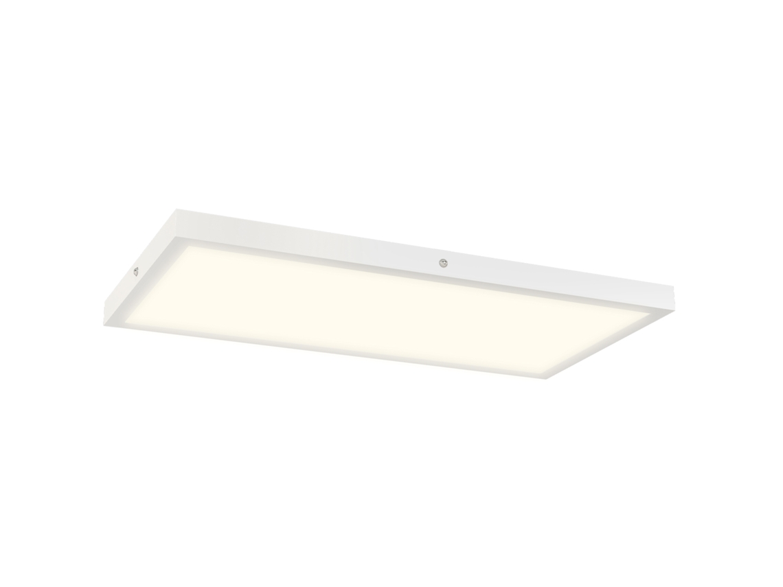 Candeeiros de Teto Aço, Plástico Cor Branco 60x30x3.7 cm Homcom