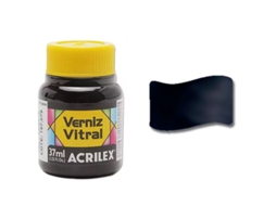 Verniz Vitral ACRILEX 37Ml Preto 520