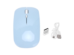 Aetheria mouse Sem Fio 2.4g com 2 Modos 1600 Dpi Óptico Portátil Receptor Nano Usb Azul