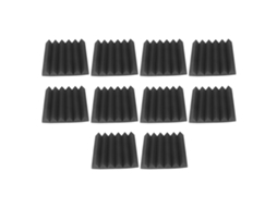 10pcs Kit de Painéis Acústicos de Espuma Triangular para Estúdio Casa Isolamento Sonoro | S/MARCA