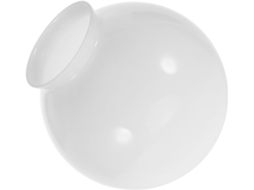 Sala de Estar com Design Elegante Esférico Branco SFUSHOS