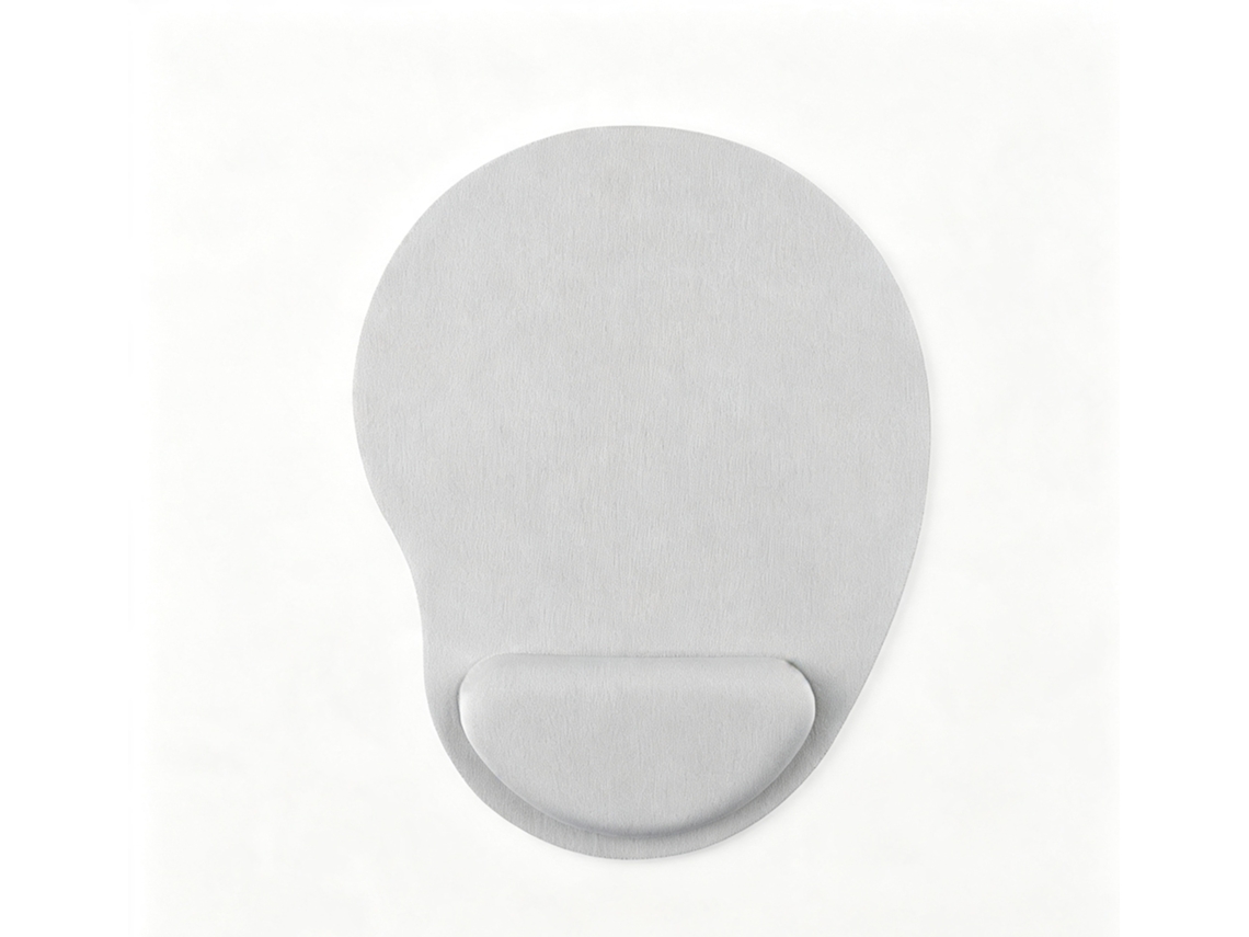 Tapete Rato Com Apoio De Pulso Ergonómico Base Antiderrapante Cinza