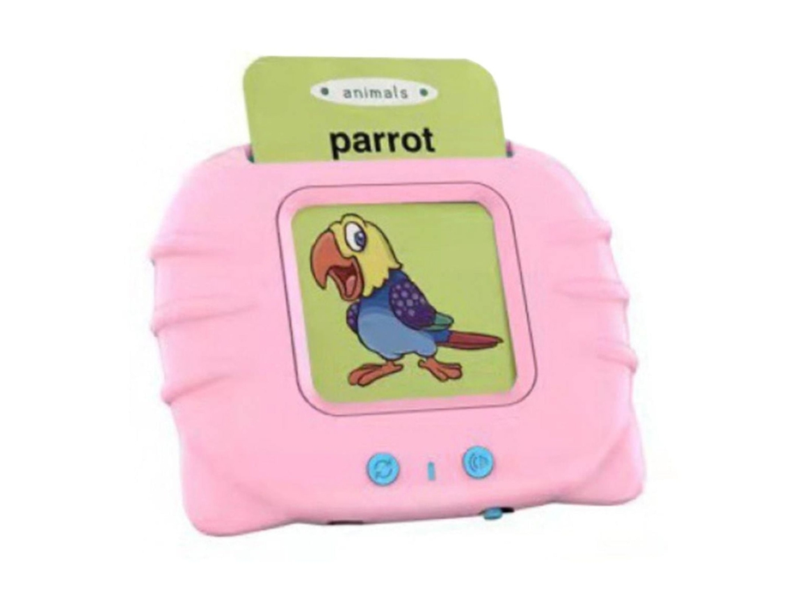 Cartão de Iluminação Puzzle Máquina de Educação Primária Máquina de Cartão Inglês para Crianças Rosa STELASPLEN