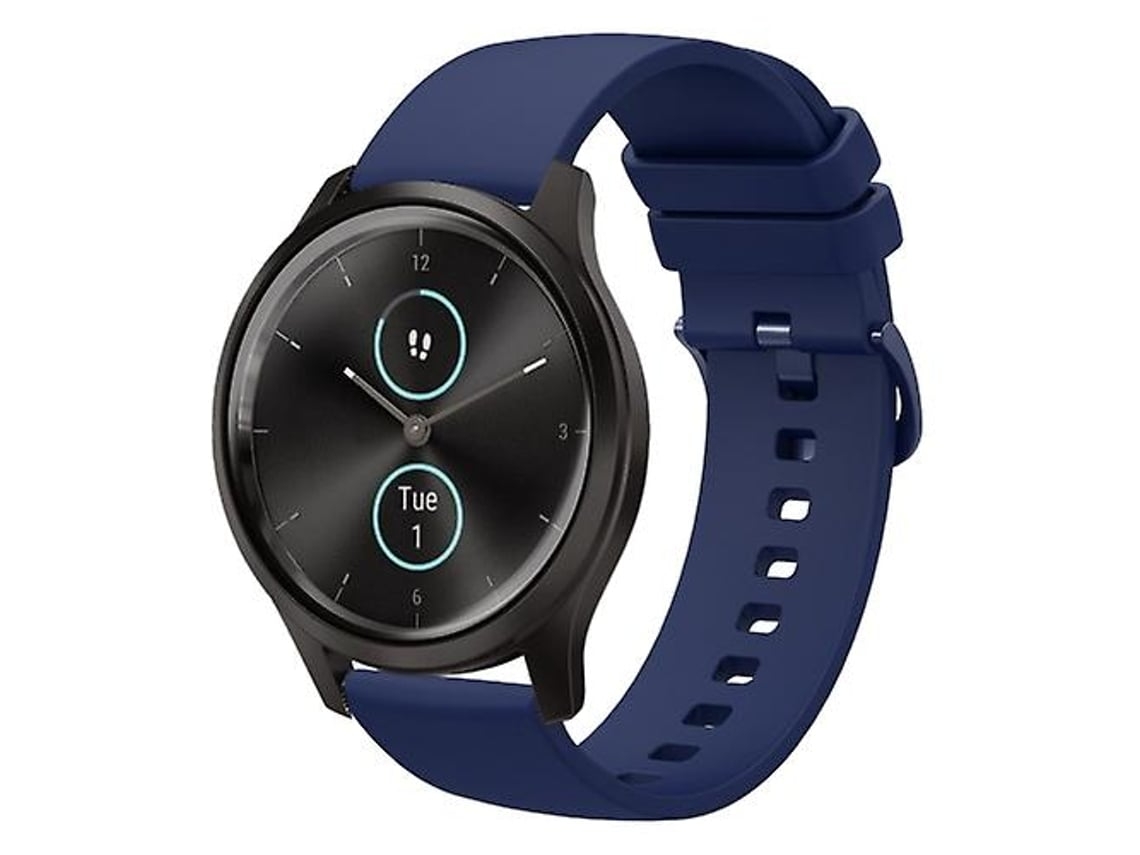 Lurelia Pulseira De Silicone Azul Marinho, Compatível Com Garmin Vivomove Style 20 Mm