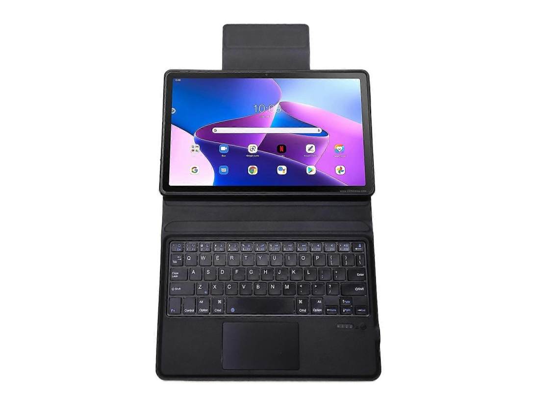 Capa Protetora De Couro Para Tablet Com Teclado Bluetooth Lt106 E Touchpad Para Lenovo Tab M10 Plus 10.6 3ª Geração (2022)