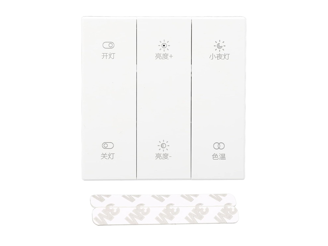 Interruptor De Controle Sem Fio Elegante Jeanoko Bt 2 4g Com 3 Interruptores Luz Para Eletrodomésticos, Material Abs