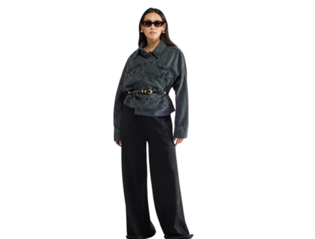 Blusão De Mulher Liviana Conti Overshirt Denim Cinzento (m)