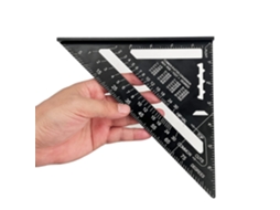 Esquadro Alumínio 7 Polegadas Carpintaria Triangular Medição Madeira