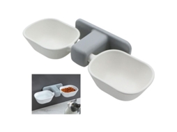 Conjunto de Comedouro e Bebedouro para Gatos e Cães de Pequeno Porte, Água e Bebedouro AQUAFORGE