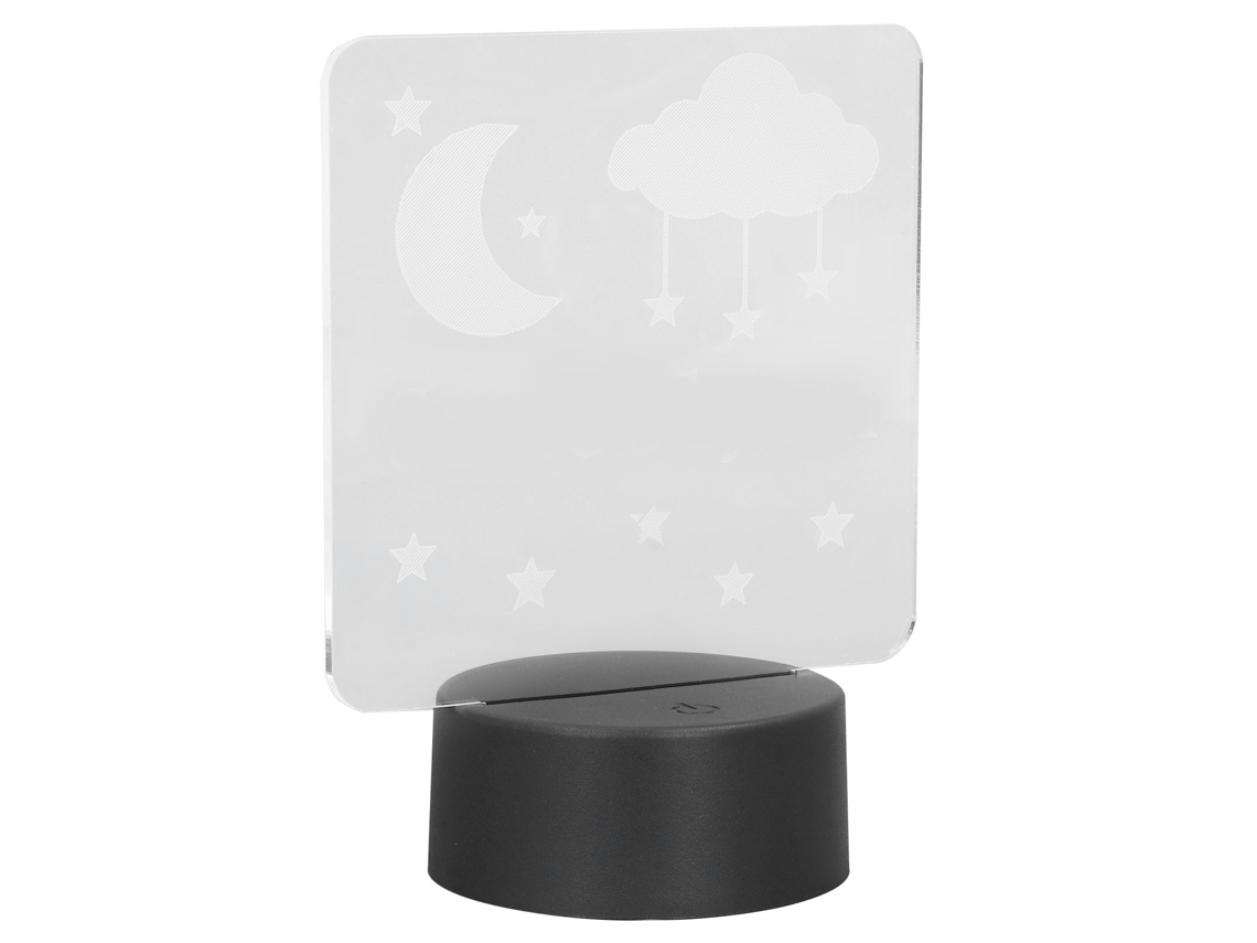 Luz de Noite 3d Led 7 Cores Toque Controle Usb Decor Kids
