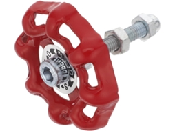 Puxador De Gaveta Baluue Industrial Em Formato Disco Vermelho, Com Manuseio Confortável E Fácil Instalação