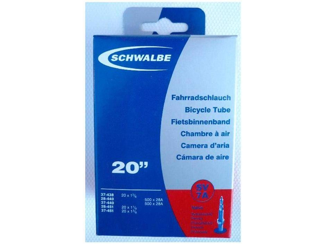 Câmaras de ar SCHWALBE 500/20 X 1 3/8 Presta (20´´)