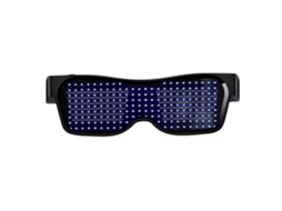 Decorações De Natal Sazonal Bluetooth Led Oculos, Bluetooth App Connected Smart Light Up Personalizado Oculos Led Dynamic-pixel Usb Recarregável Fo