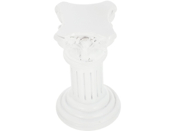 Ornamento Decorativo Coluna Romana Resina Branca Feito Estilo Elegante Artístico Decoração Quarto À Mão Casa GOKOCO