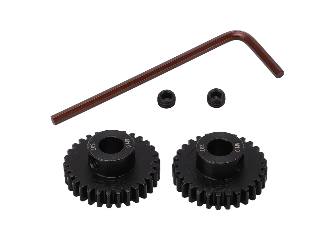 Engranaje Piñón De Motor De Metal 8mm 29t 30t Para Coche Rc 1/5 1/6 1/7 25dp 1.0m Negro
