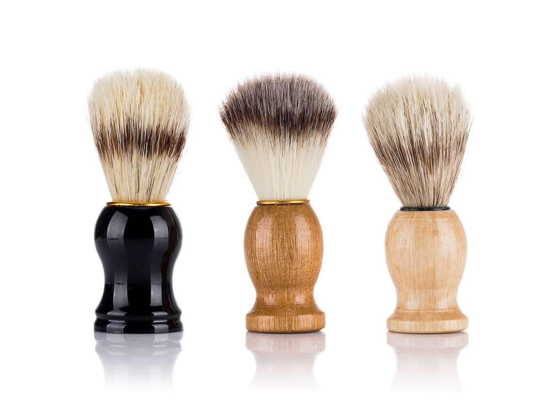 Pincel De Afeitar Barbilla Hombre Cepillo Barbear Barbería